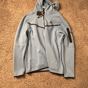 Light blue Nike zip up hoodie fleece